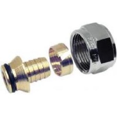Соединитель KAN конусный (с никелированной гайкой) 16x2 G3/4