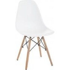 Стул обеденный Style 530x465x830 мм White белый/бук