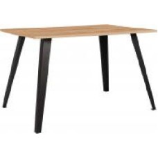 Стол обеденный Nowy Styl ANGLE BLACK (18) 1200x800 (CH) дуб золотой