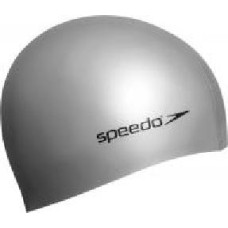 Шапочка для плавания Speedo Plain Flat Silicone Cap 8-709911181 one size серебряный