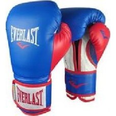 Перчатки тренировочные Everlast Powerlock PU 16oz P00000728 синий с красным