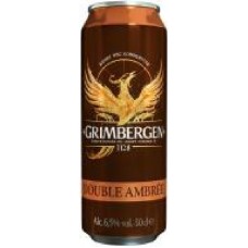 Пиво Grimbergen Double Ambree полутемное фильтрованное ж/б 6,5% 0,5 л