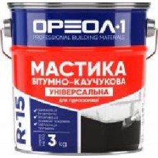 Мастика битумно-каучуковая Ореол-1 R-15 3 кг